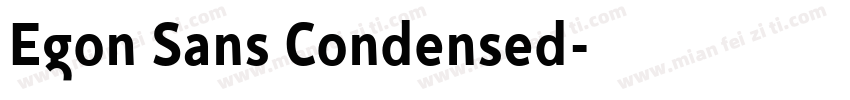 Egon Sans Condensed字体转换